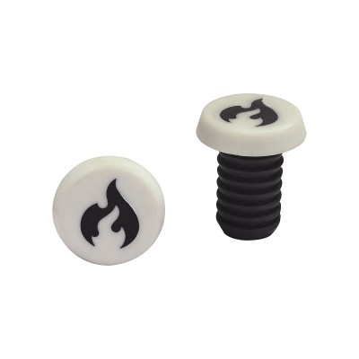Pièces détachées - Embouts de guidon pour trottinette freestyle Chilli Base Blanc/Noir