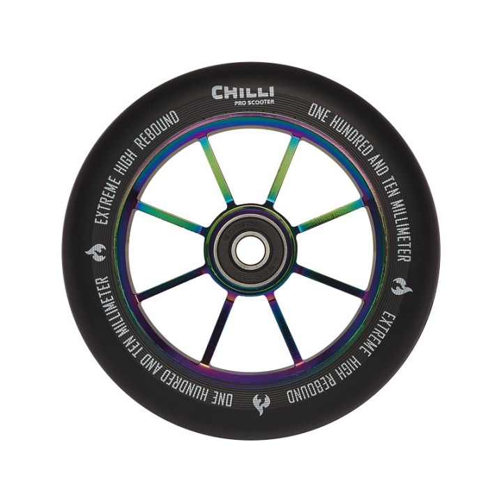 Roue 110 mm pour trottinette freestyle Chilli Rocky Néochrome