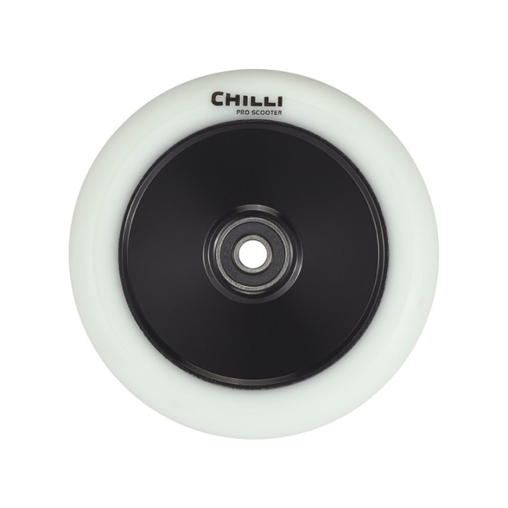 Roue 110 mm pour trottinette freestyle Chilli Archie Cole Blanc