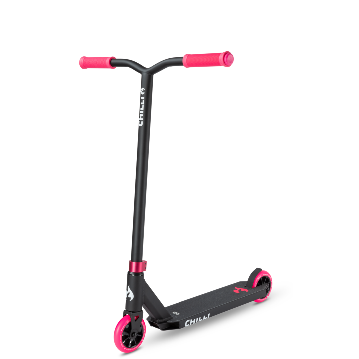 Trottinette Freestyle Chilli Pro scooter Base Rose et Noir