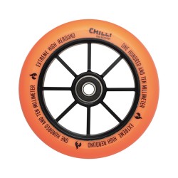Roue Orange 110 mm pour trottinette freestyle Chilli Base